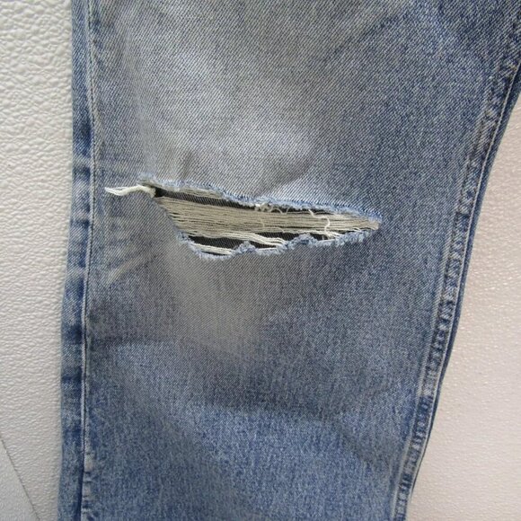 NEW POLO RALPH LAUREN Womens Crop Flare Distressed Jeans Size 27 Dossi Blue - Picture 4 of 16